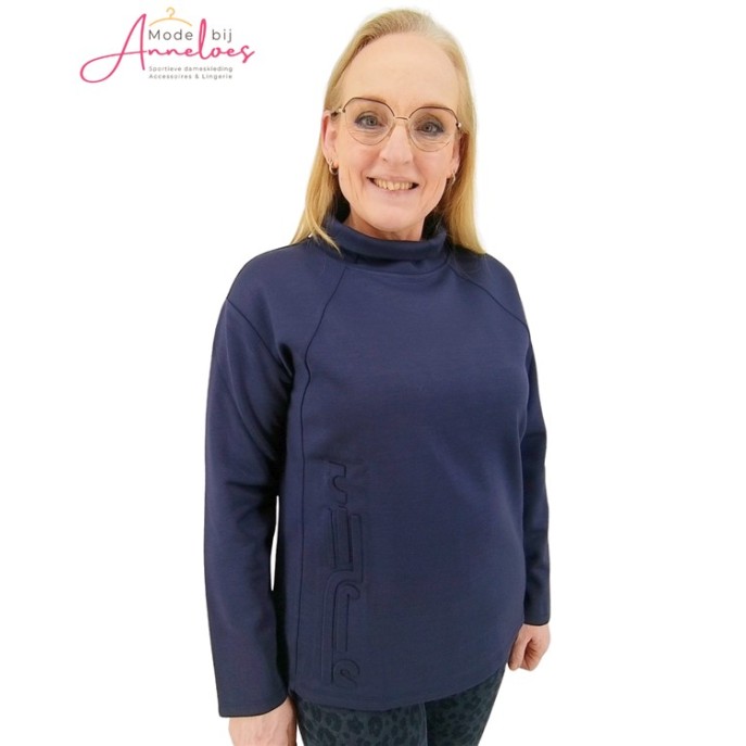 Barbara Lebek sweater relief Marine